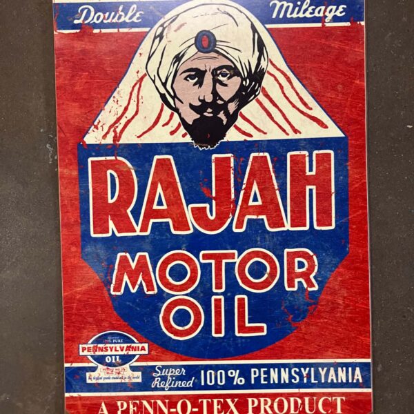 Rajah Motor Oil sign used