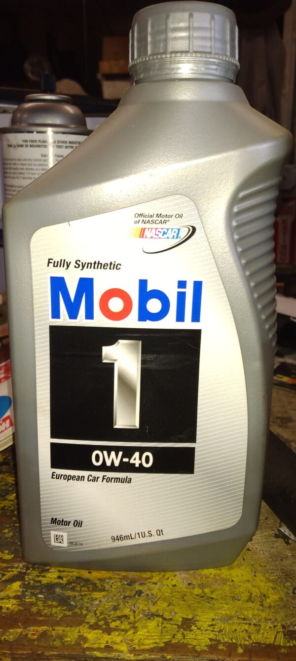 Synthetic motor oil, Mobil 1, OW-40, new