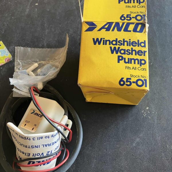 Washer pump, Anco #65-01, classic, new, old stock