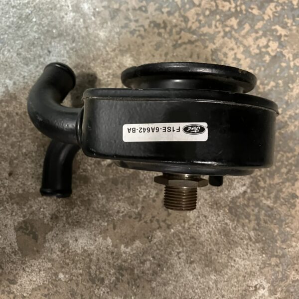 Oil cooler filter adaptor housing, Ford #F1SE 6A642 BA, classic, used