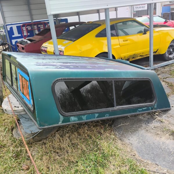 Truck cap, 70 inches wide, 79 inches long, used