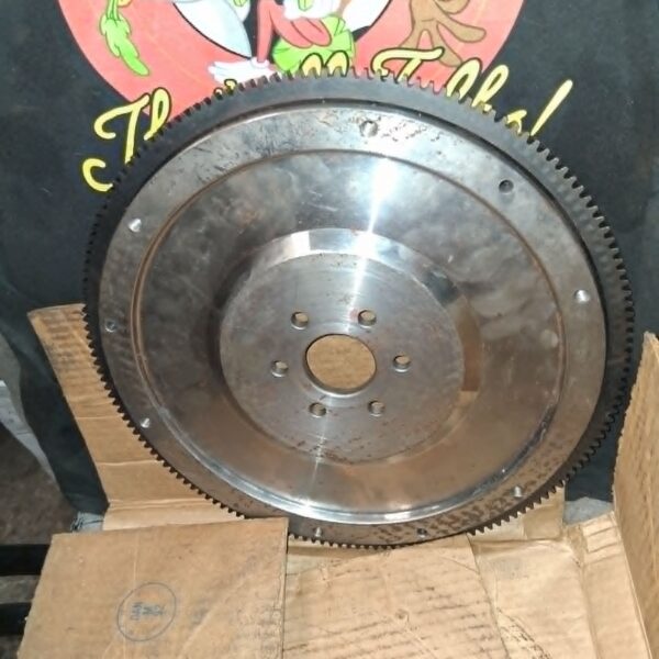 flywheel, Ford E6ZZ-6375-A, neutral balance, 289 302 351w, steel, 157 teeth, 13 1/4 in diam, SVO #162660