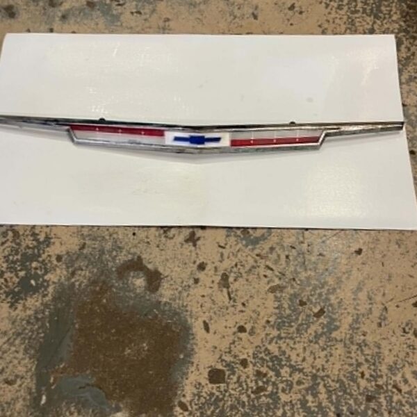 Chevy emblem, 23 inches long, for hood, 1963?, used