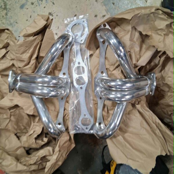 Headers, Small block chevy, ceramic coated, street rod, new