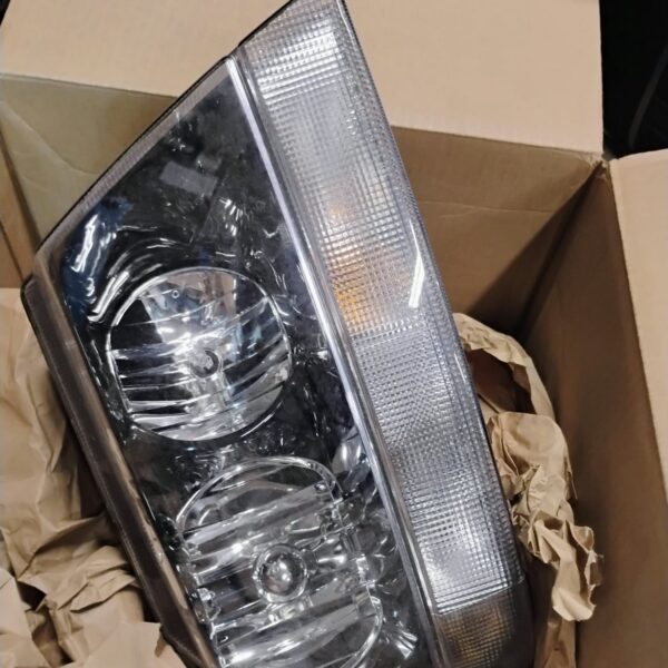 headlight, 1999-2004 Grand Cherokee, OEM, right side, one only, passenger side, wire harness and bulbs, new, old stock