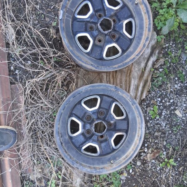 Rally wheels, Oldsmobile 15", set of 4, 15 x 7, used